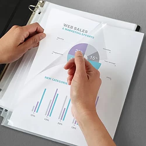 Avery Diamond Clear Quick Load Sheet Protectors 8.5" x 11" (10-Pack) | Top & Side Load for Easy Access thumbnail 2
