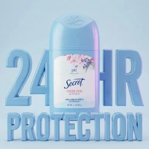 Secret Powder Fresh Antiperspirant Deodorant for Women, 50ml (1.7 oz) | 24hr Sweat & Odor Protection thumbnail 3
