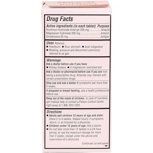 Gelusil Antacid & Anti Gas Tablets for Heartburn Relief, Acid Reflux, Bloating and Gas, Cool Mint - 100ct Blister Pack | Fast Relief & Safe for Night Use thumbnail 6