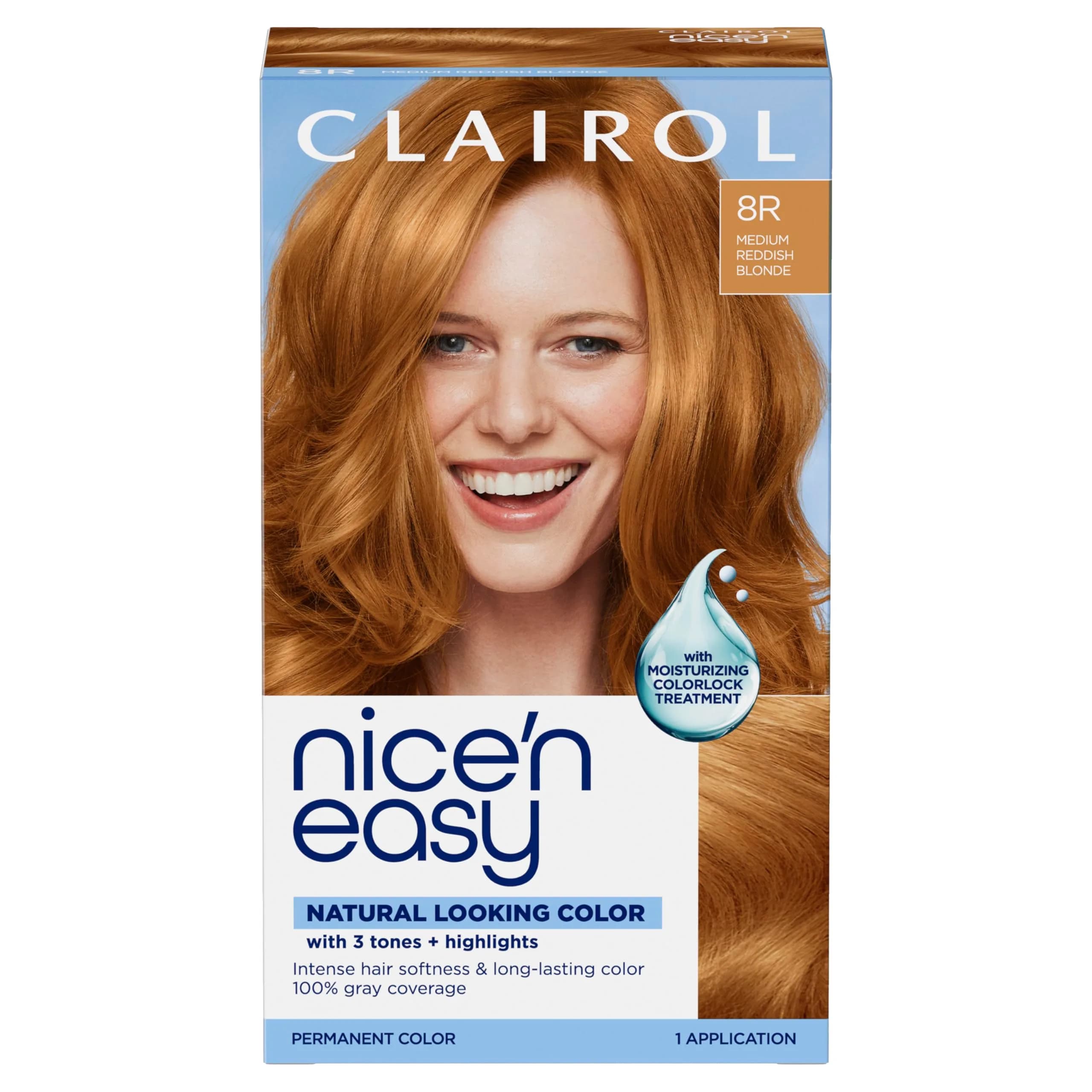 Clairol Nice'n Easy Permanent Hair Dye 5R Medium Auburn - Single Pack — 8R Medium Reddish Blonde / 6.26 Fl Oz