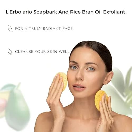 L'Erbolario Exfoliant Soapbark & Rice Bran Oil 2.5 oz | Gentle Face Cleanser for All Skin Types thumbnail 3