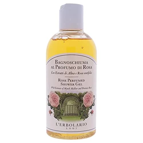 L'Erbolario Perfumed Shower Gel – Soothing Body Soap with Marsh Mallow – Protecting and Toning Body Wash with Amber Floral Fragrance - Rose - 8.4 oz thumbnail 2