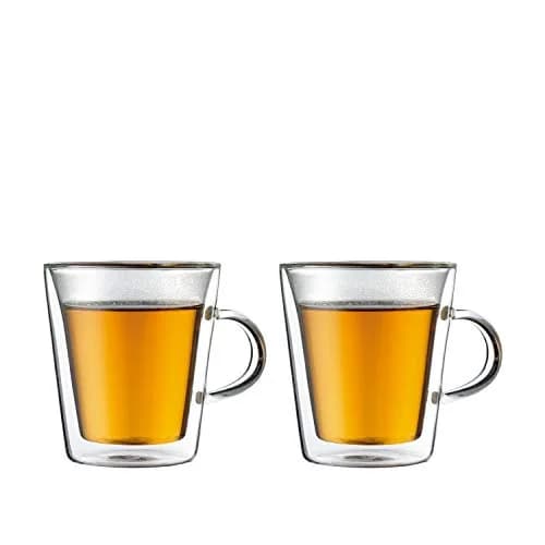 Bodum Canteen Double Wall Mug 200ml | Heat-Resistant Glass, Set of 2 thumbnail 1