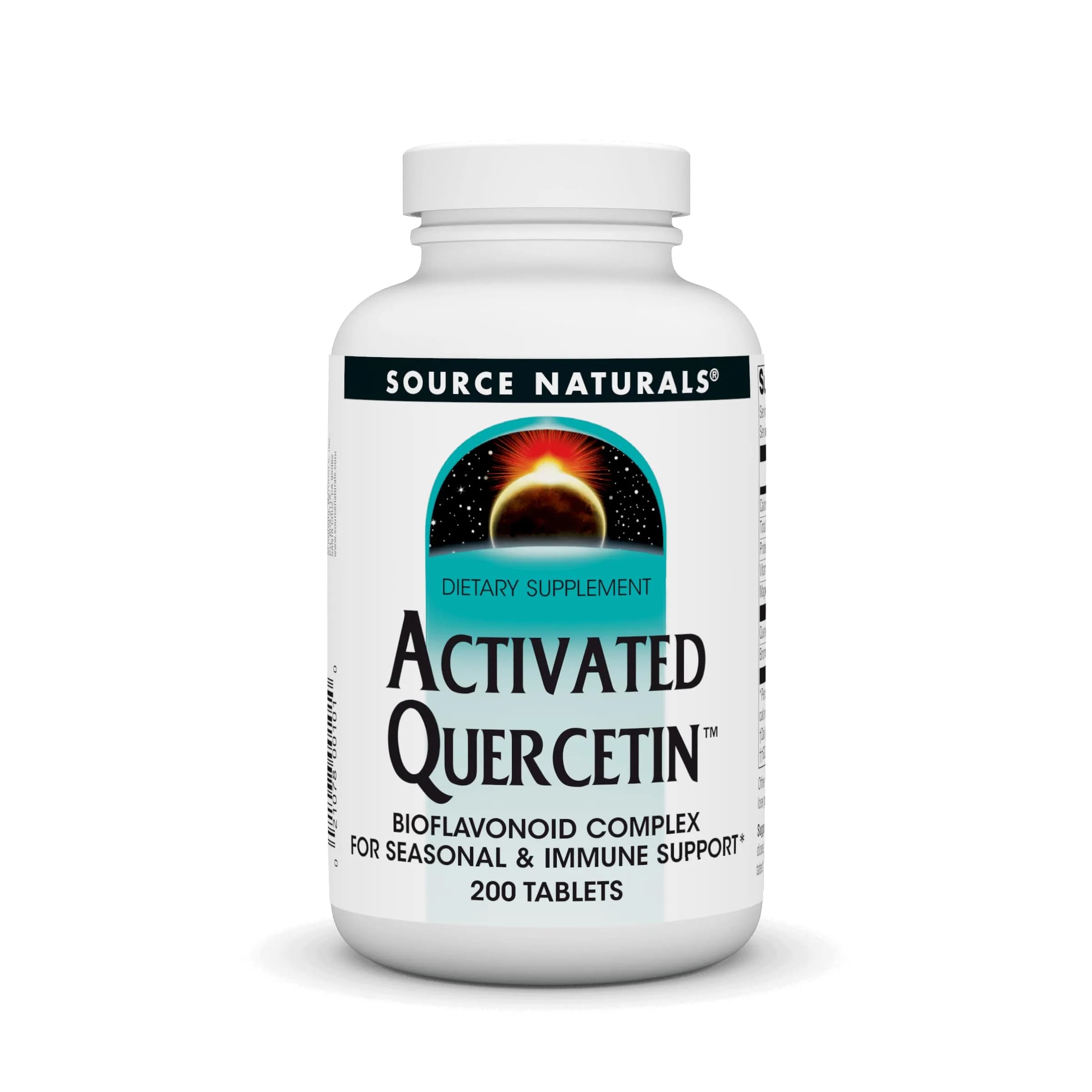 Source Naturals Activated Quercetin - 200 Tablets | Plant-Derived Bioflavonoid for Immune & Seasonal Support - main product image