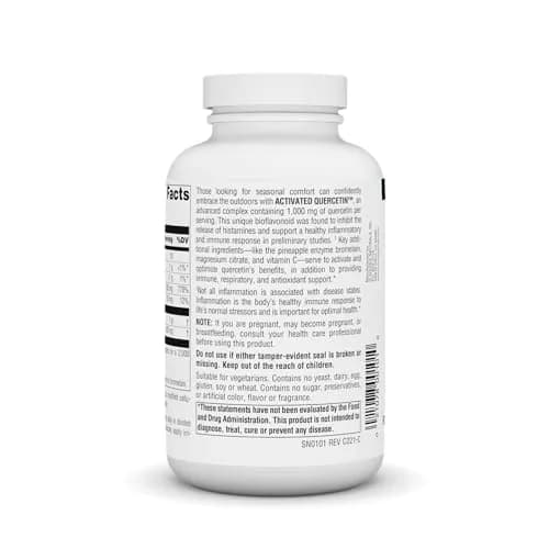 Source Naturals Activated Quercetin - 200 Tablets | Plant-Derived Bioflavonoid for Immune & Seasonal Support thumbnail 3