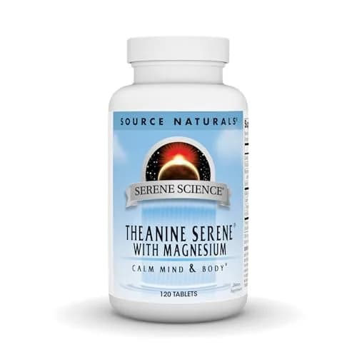 Source Naturals Serene Science Theanine Serene with Magnesium - 120 Tablets | Supports Relaxation & Focus thumbnail 1