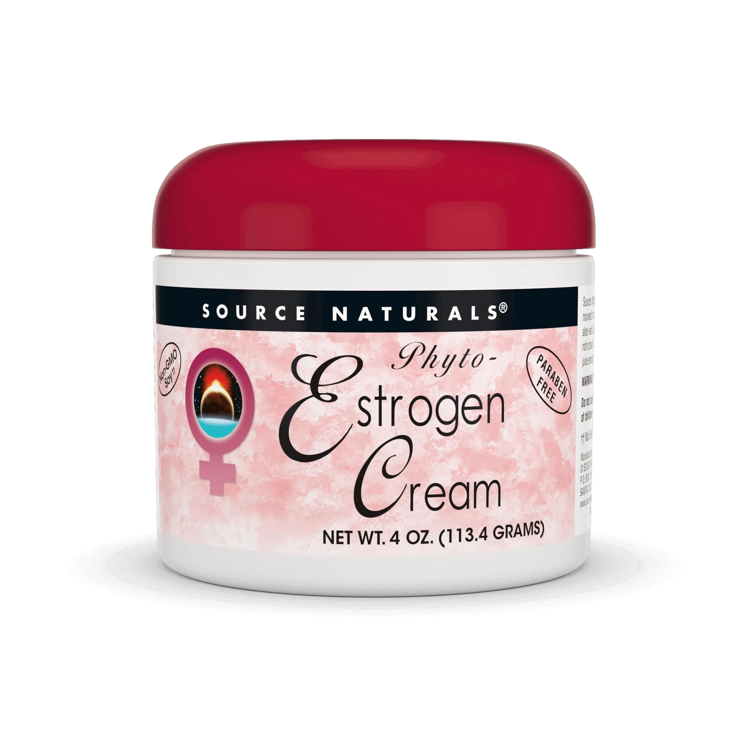 Source Naturals Phyto-Estrogen Cream, Paraben-Free - 4 oz Cream | Liposomal Botanical Blend for Skin - main product image