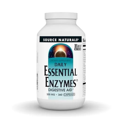 Source Naturals Daily Essential Enzymes 500 mg | Digestive Support & Nutrient Utilization thumbnail 1