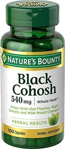 Nature's Bounty Black Cohosh Herbal Supplement 540 mg 100 Capsules thumbnail 1