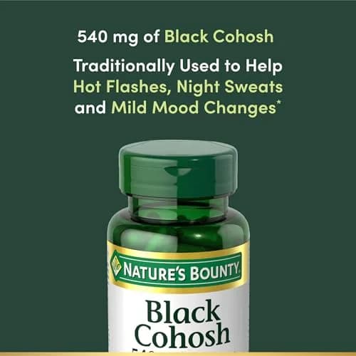 Nature's Bounty Black Cohosh Herbal Supplement 540 mg 100 Capsules thumbnail 5