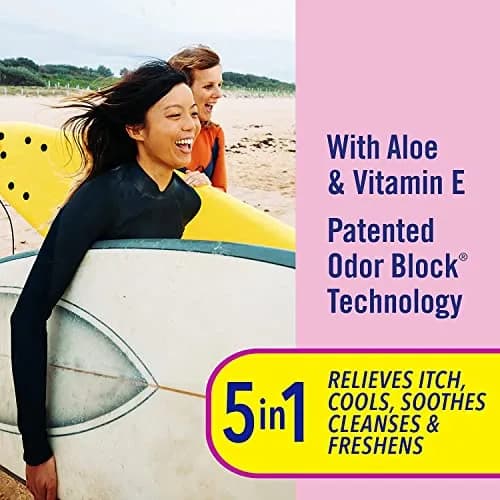 Vagisil Anti-Itch Medicated Feminine Wipes, Max Strength, 12 Wipes (1 Pack) | Fast Relief for Intense Vaginal Itching thumbnail 3