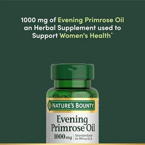 Nature's Bounty Evening Primrose Oil 1000mg 60 Count Softgels | Promotes Women's Health thumbnail 3