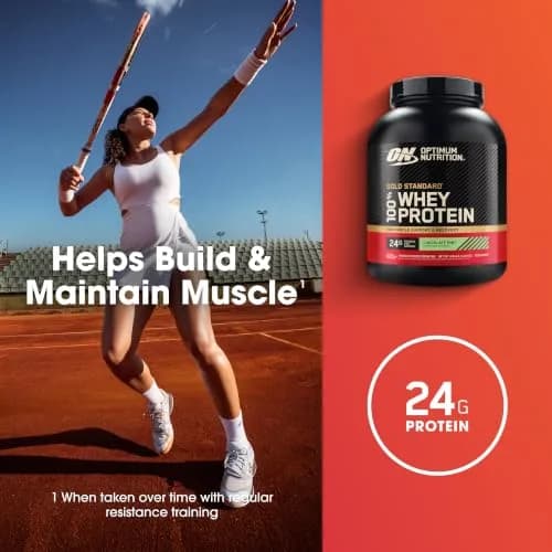 Optimum Nutrition Gold Standard 100% Whey Protein Powder Chocolate Mint 2.27 kg (5 lb) | 24g Protein Per Serving thumbnail 4