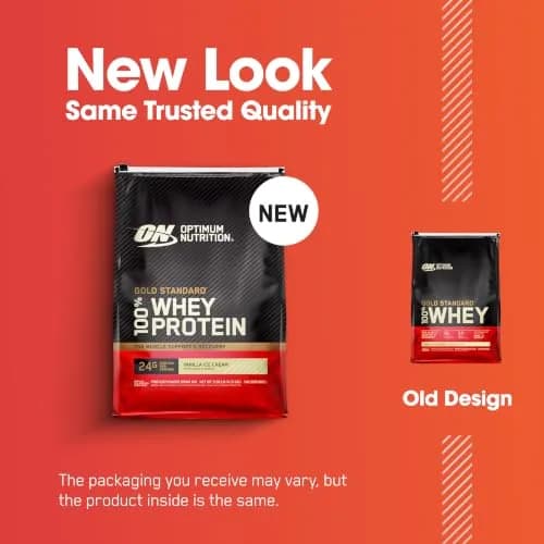 Optimum Nutrition Gold Standard 100% Whey Protein Powder Vanilla Ice Cream 4.65 kg (10.3 lb) | 24g Protein Per Serving, Gluten-Free, Banned Substance Tested thumbnail 8