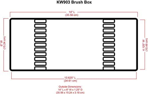 ArtBin KW903 Brush Box with Foam Inserts, Clear Plastic Organizer 35.5cm (14in) | Portable Art Brush Storage thumbnail 3