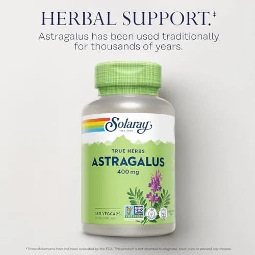 SOLARAY Astragalus Root 400mg | Traditional Herbal Support for Immunity & Stress Relief thumbnail 3