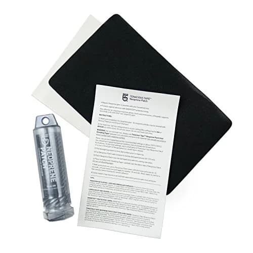 GEAR AID Wetsuit Repair Kit with Neoprene Patch, Fix Seams and Tears, Black, 6” x 10” | Ultra-Stretch Neoprene Patch for Waders & Wetsuits thumbnail 1