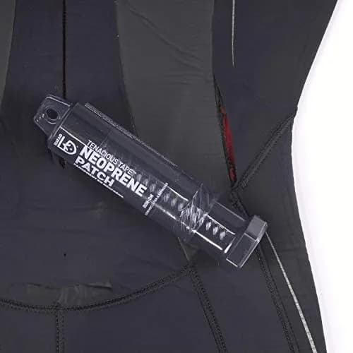 GEAR AID Wetsuit Repair Kit with Neoprene Patch, Fix Seams and Tears, Black, 6” x 10” | Ultra-Stretch Neoprene Patch for Waders & Wetsuits thumbnail 2