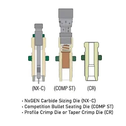 Redding NxGEN Carbide Competition Pro Series Die Set for 44 Special/44 Magnum | Gunsmithing Reloading thumbnail 5
