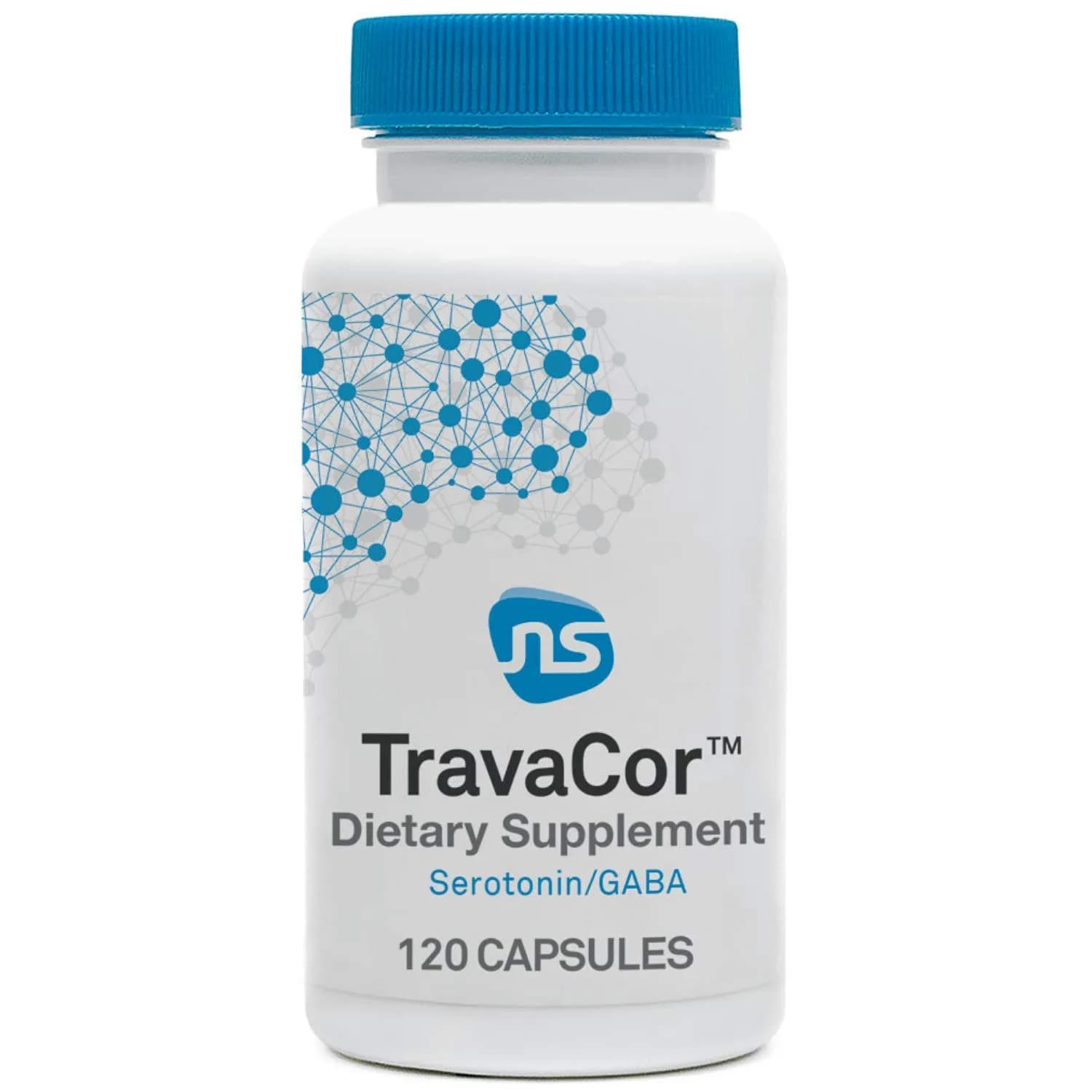 NeuroScience TravaCor Mood Support Supplement, 120 Capsules | Supports Calm & Stress Relief — Capsule