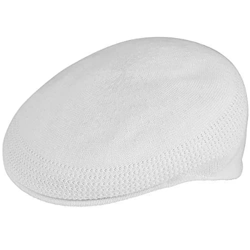 Kangol Tropic Ventair 504 Cap Navy, 50.8 cm (20 in) | Iconic Breathable Hat for Men — White / Small