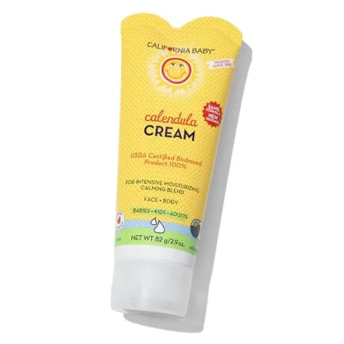California Baby Calendula Cream 2.9 oz | Plant-Based Moisturizer for Dry Skin | Lavender Baby Lotion | Hypoallergenic thumbnail 1