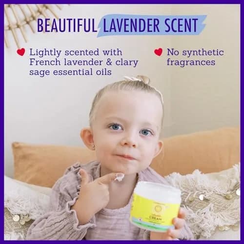 California Baby Calendula Cream 2.9 oz | Plant-Based Moisturizer for Dry Skin | Lavender Baby Lotion | Hypoallergenic thumbnail 7