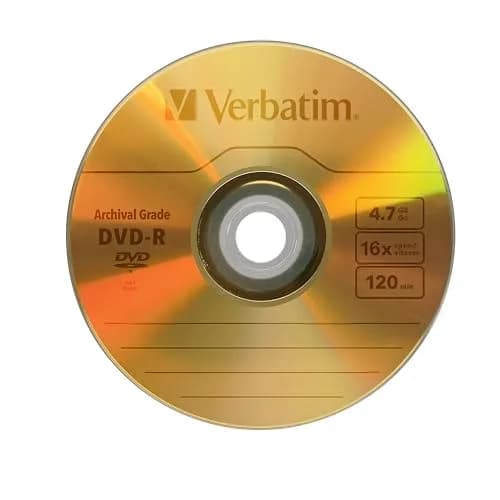 Verbatim UltraLife Gold DVD-R 4.7GB 120 Min 16X Write Speed Archival Grade, 50 Pack Spindle thumbnail 2