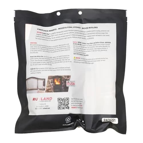 Rutland 95W-6 Grapho-Glas Flat Gasket Replacement Kit, 7' x 3/4" x 1/4" | Durable stove gasket thumbnail 7