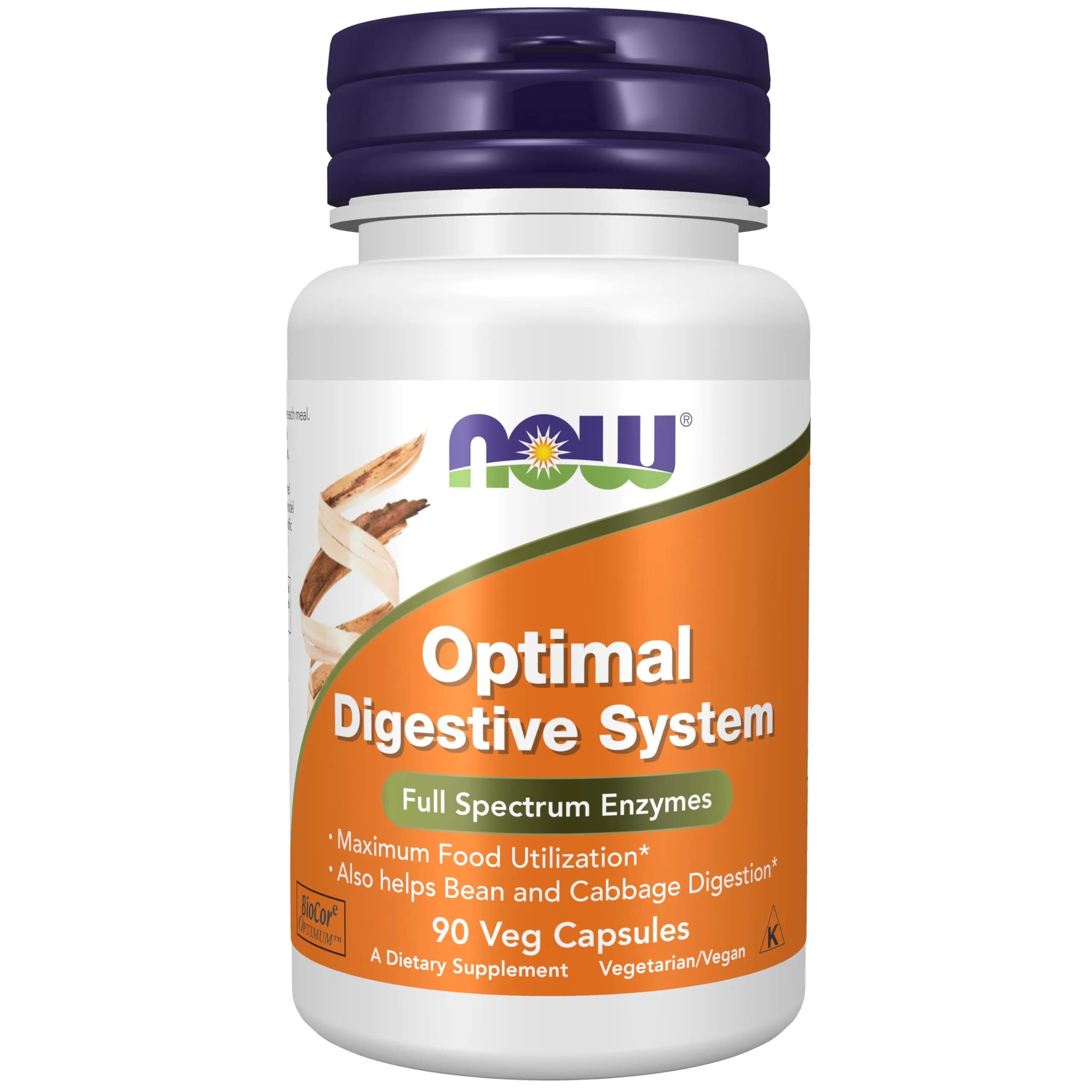 NOW Foods Optimal Digestive System Full Spectrum Enzymes 90 Veg Capsules | Supports Digestion of Beans & Vegetables