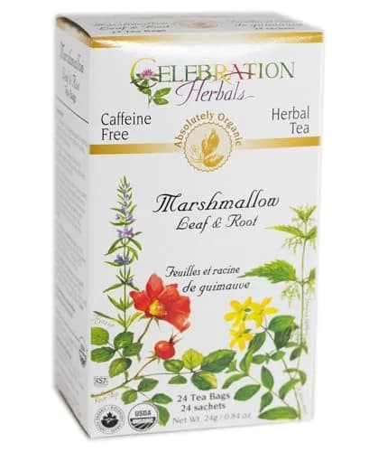 Celebration Herbals Marshmallow Root Tea 24 Bags | Caffeine-Free Organic Herbal Tea with Mellow Taste thumbnail 1