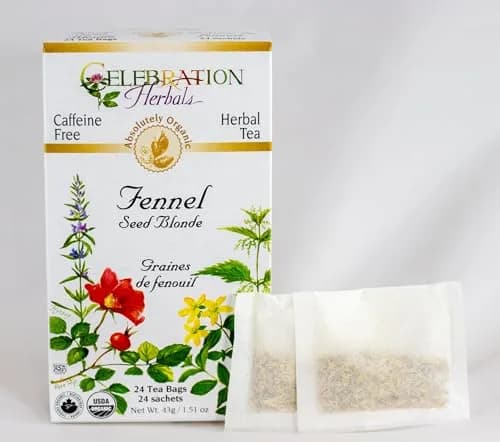 Celebration Herbals Fennel Seed Blonde Tea Organic 24 Bag | Aromatic Licorice Flavor thumbnail 2