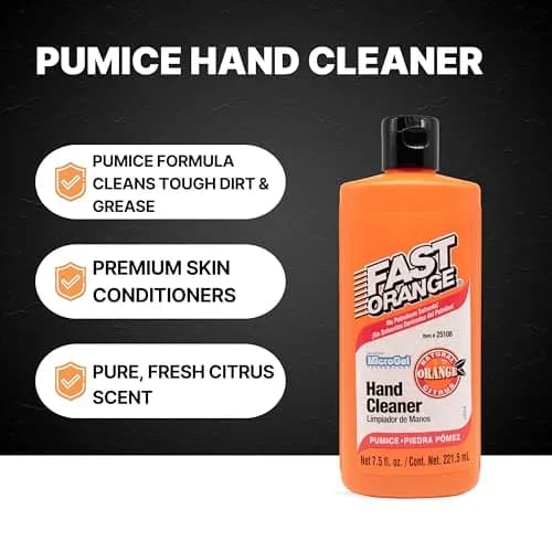 Fast Orange Pumice Lotion Hand Cleaner 212ml (7.5 Fl Oz) | Heavy Duty Grease Fighter thumbnail 3