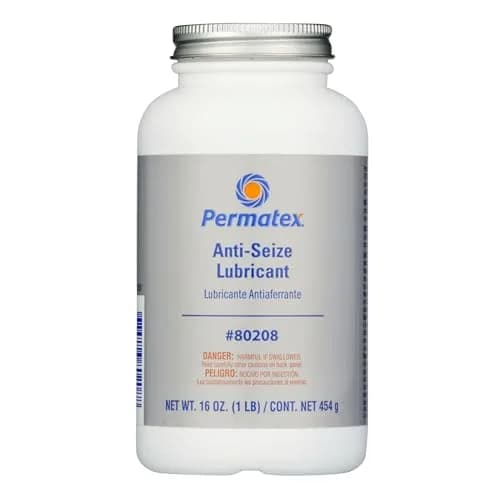 Permatex Silver 16 oz. (454 g) Anti-Seize Lubricant with Brush Top Bottle | High Temp & Corrosion Resistant thumbnail 1