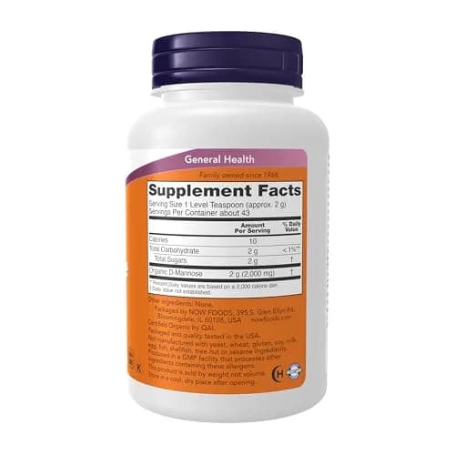 NOW Supplements D-Mannose Powder 3 oz | Supports Urinary Tract Health thumbnail 2