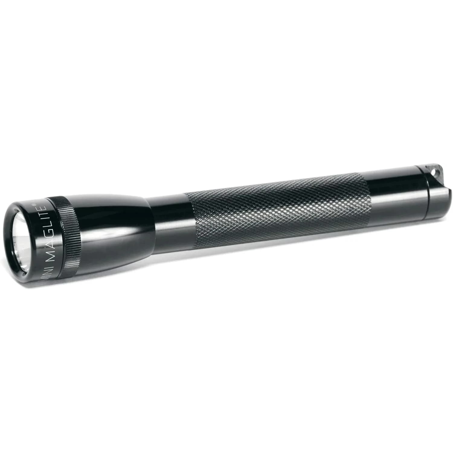 MagLite Mini LED 2-Cell AA Flashlight | Compact, Water-Resistant, Multi-Mode, 127 Lumens, Includes Batteries & Holster — Black