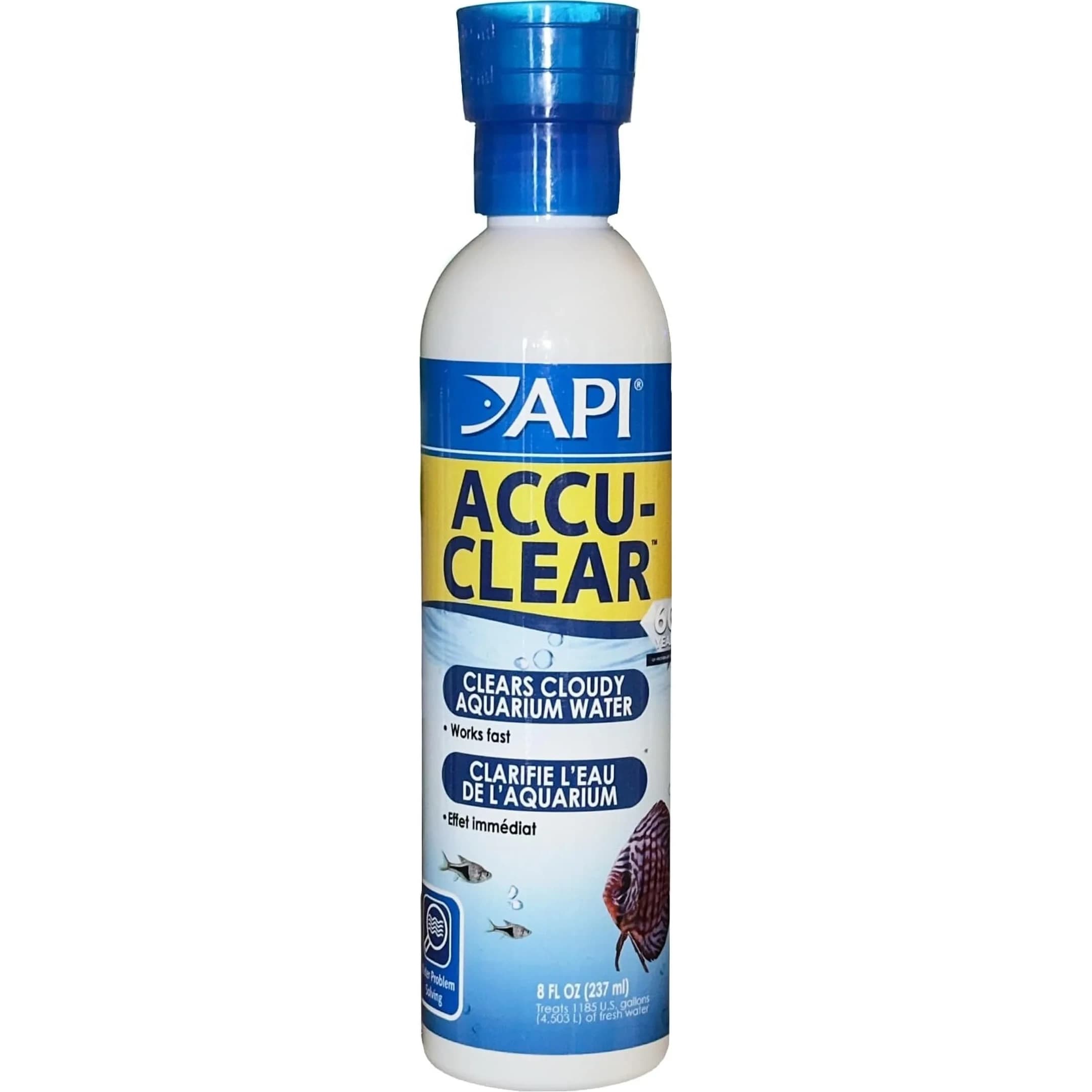API ACCU-CLEAR Freshwater Aquarium Water Clarifier 237ml (8 Fl Oz) | Clears Cloudy Water Fast - main product image