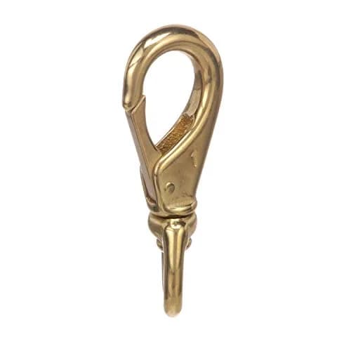 SEACHOICE Swivel Eye Snap, Cast Brass, Size #3 | 4-1/2 In. Long, 3/4 In. ID Eye, Brass thumbnail 2