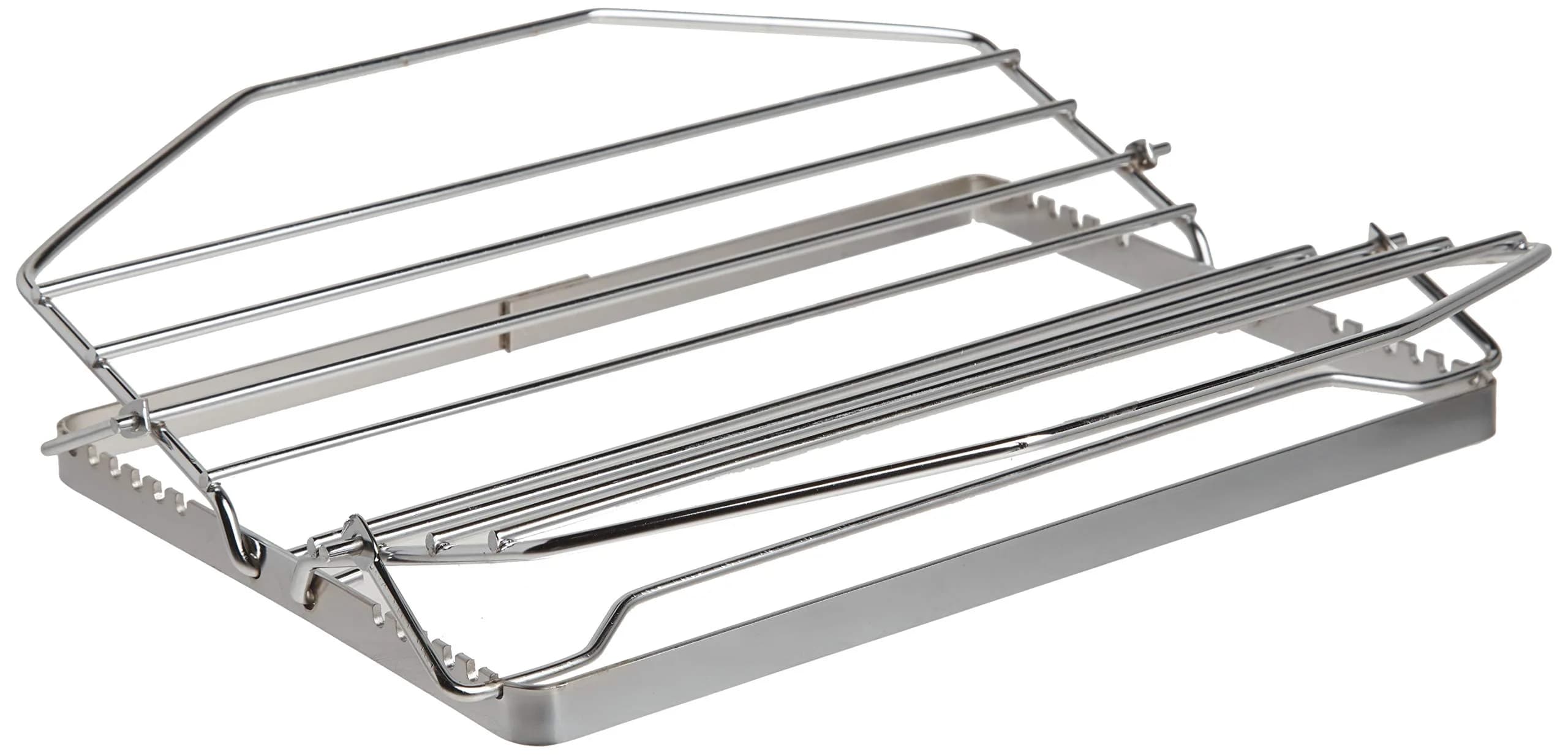 Norpro 275 Adjustable Roast Rack Nickel-plated 11 inches | Folds flat for compact storage - main product image