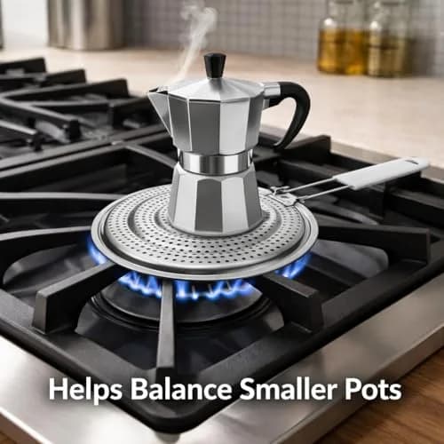 HIC Kitchen Heat Diffuser Reducer Flame Guard 8.25-Inch | Distributes Heat Evenly & Reduces Scorching thumbnail 4