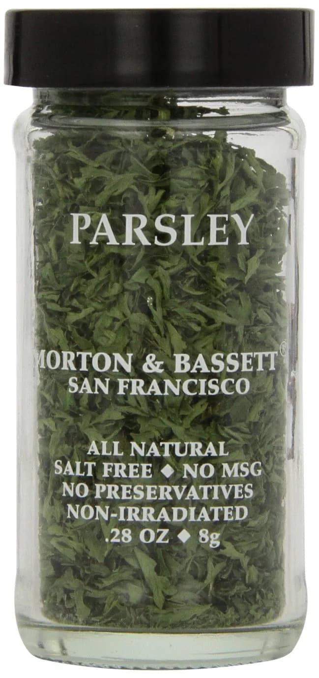 Morton & Bassett Parsley .28-Ounce Jars Pack of 3 | All Natural, Kosher Certified, Salt Free - main product image