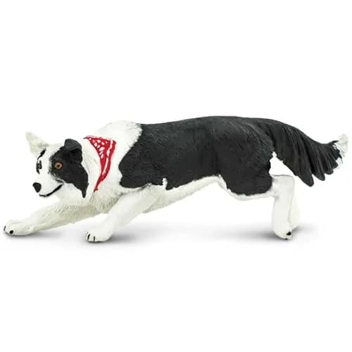 Safari Ltd. Border Collie Toy - 5 Inch Realistic Pet Figure for Kids | Hand-Painted, Safe, Educational thumbnail 4