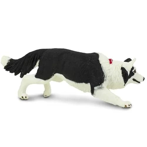 Safari Ltd. Border Collie Toy - 5 Inch Realistic Pet Figure for Kids | Hand-Painted, Safe, Educational thumbnail 5