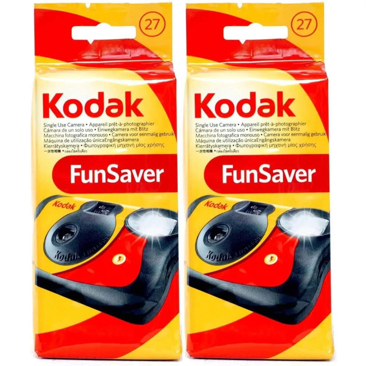 KODAK Funsaver 35mm Film Camera (2-pack) | Bright, Vibrant Colors for Film Photography - main product image
