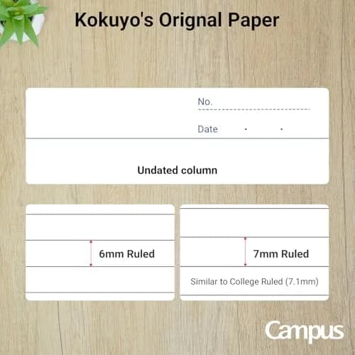 KOKUYO B5 Composition Notebooks 5 Pack | Ruled Campus Comp Book with 7mm Lines thumbnail 8