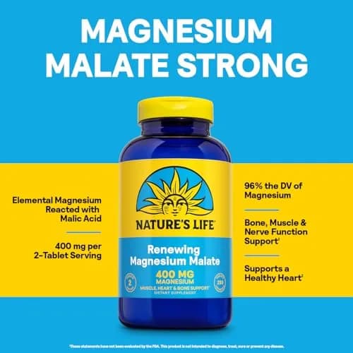 Nature's Life Magnesium Malate 400 mg thumbnail 4