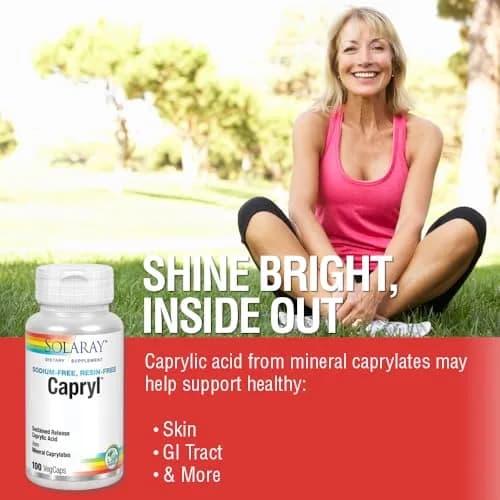 Solaray Capryl 100 Capsules | Mineral Support for Wellness & Ketogenic Lifestyle thumbnail 5