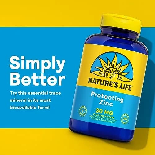 Nature's Life Zinc Picolinate 30 mg with Copper | 250 Capsules for Immune & Skin Support thumbnail 4