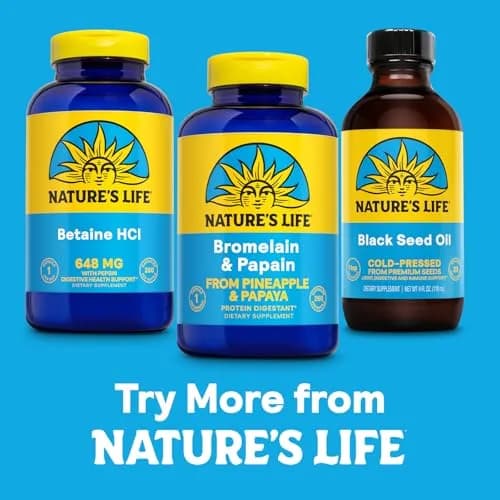 Nature's Life Bromelain & Papain Proteolytic Enzyme Supplement 250 Capsules | Digestive Support with Plant-Based Enzymes thumbnail 6
