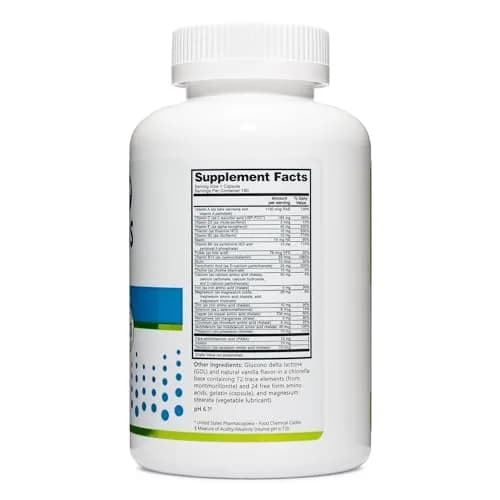 NutriBiotic Multi Vitamins & Minerals 180 Ct Capsules | Gluten Free, Highly Absorbable thumbnail 3